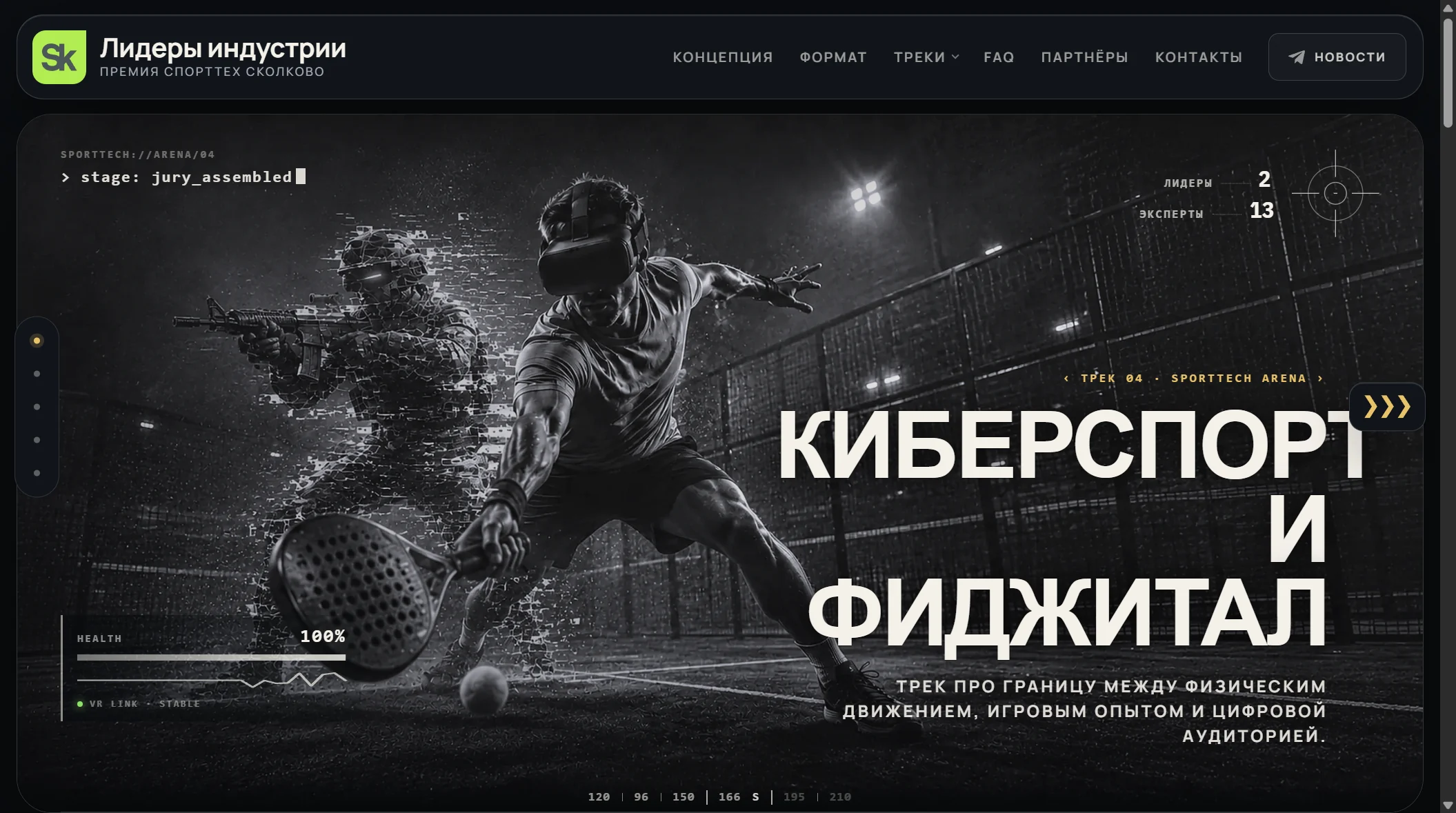 Страница трека «Киберспорт и фиджитал» премии «Лидеры индустрии»